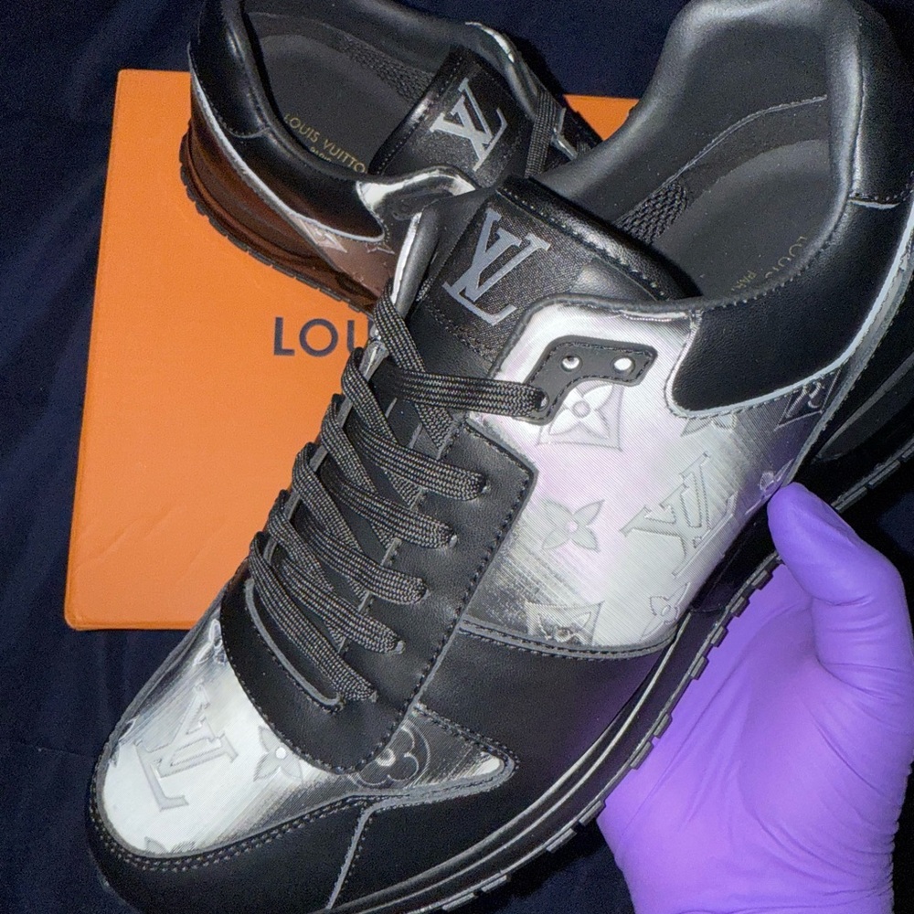 Louis Vuitton Monogram Black and White Sneakers